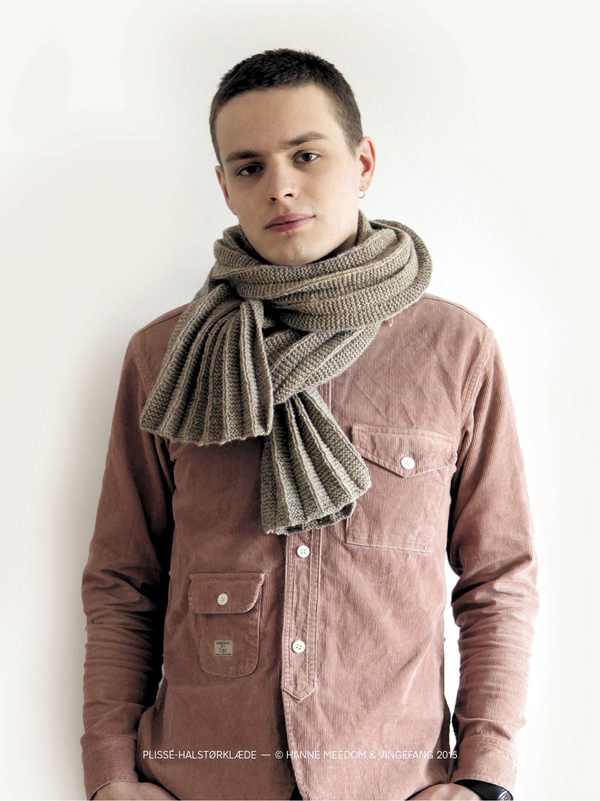 Plissé halstørklæde