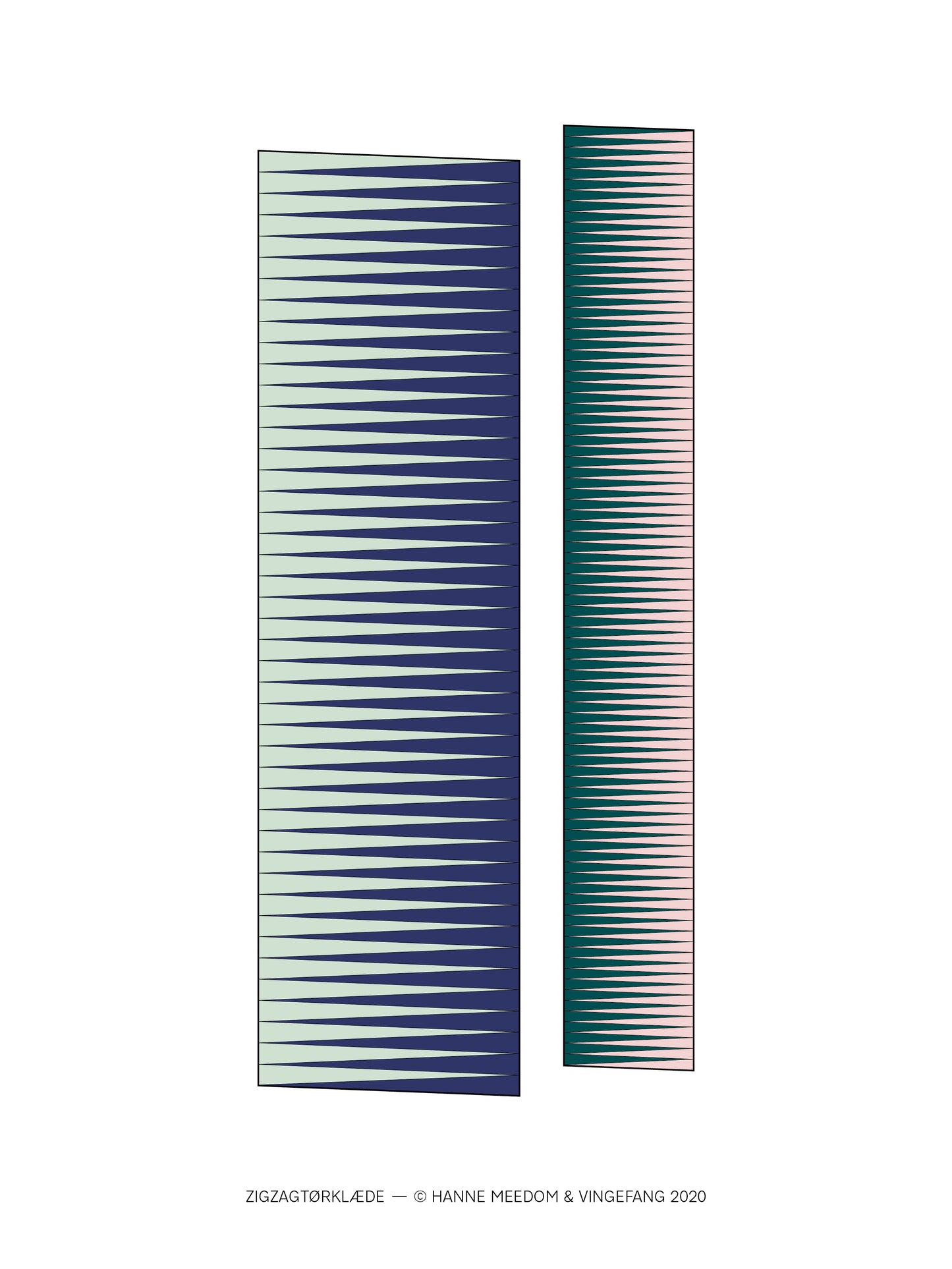Zigzag tørklæde